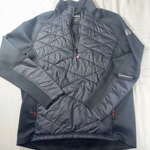 Sunice  Men's‎ Duke Hybrid Thermal Stretch Half-Zip Pullover Medium Black Puffer